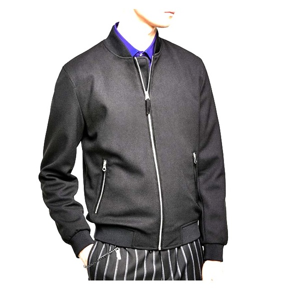 zara pique bomber jacket